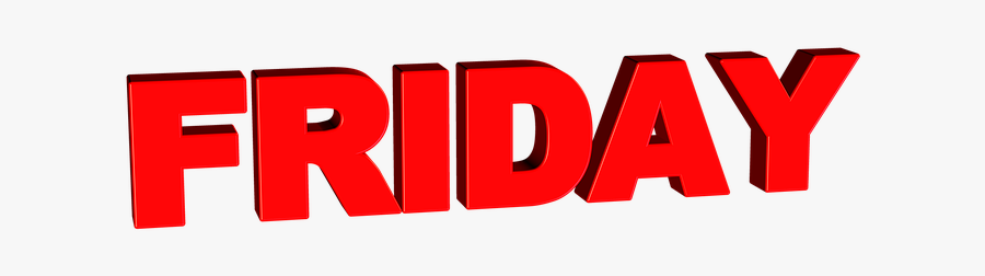 Friday Day Week - Carmine, Transparent Clipart