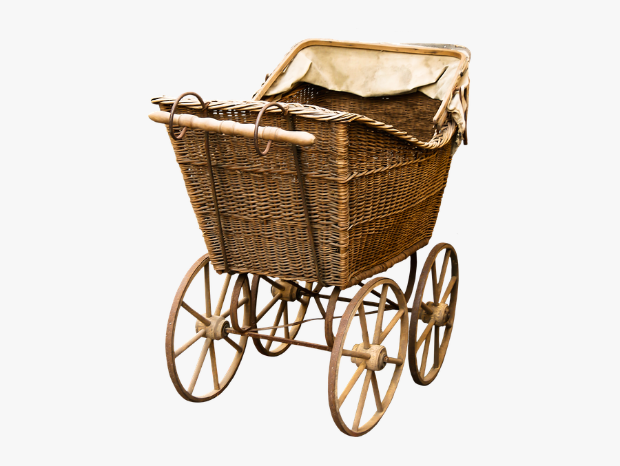 Baby Carriage, Old, Nostalgia, Png, Isolated - Old Baby Carriage, Transparent Clipart