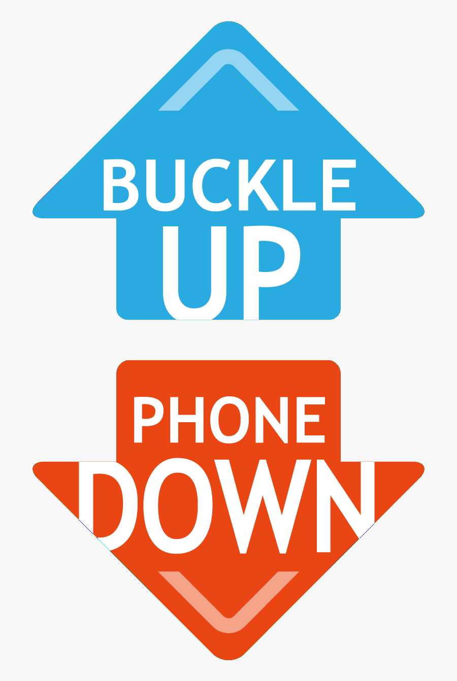 Buckle Up Phone Down Logo - Buckle Up Phone Down Missouri, Transparent Clipart