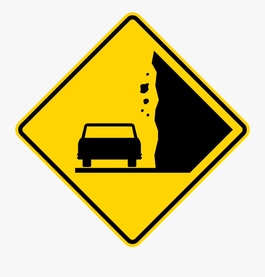 Beware Of Falling Rocks, Transparent Clipart