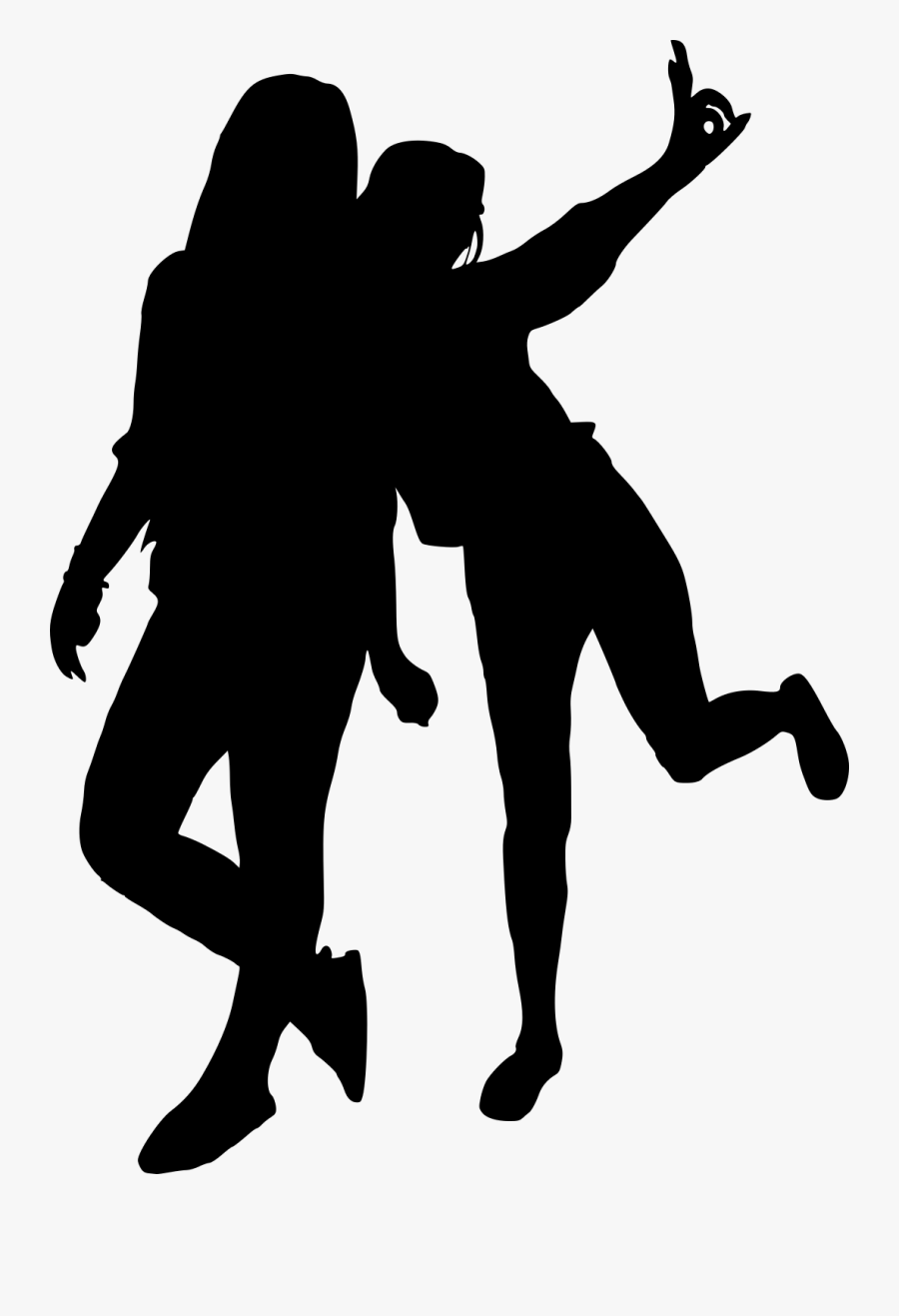 Portable Network Graphics Clip Art Silhouette Dance - Group Of Girls Silhouette Png Transparent, Transparent Clipart