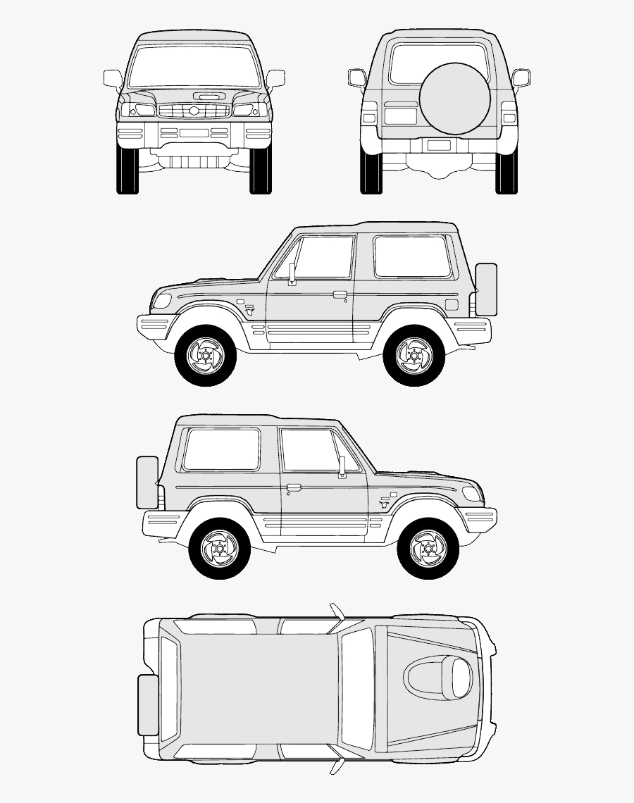 Transparent Levantarse Clipart - Car Model Sheet, Transparent Clipart