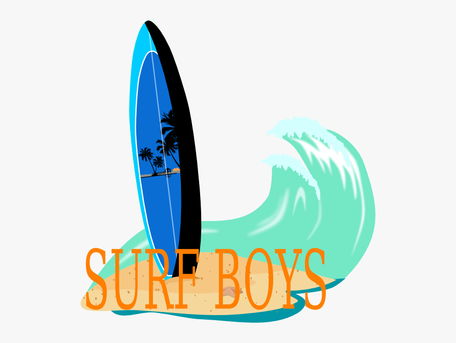 White Pinterest Surfboards - Surfboard And Waves Clipart, Transparent Clipart