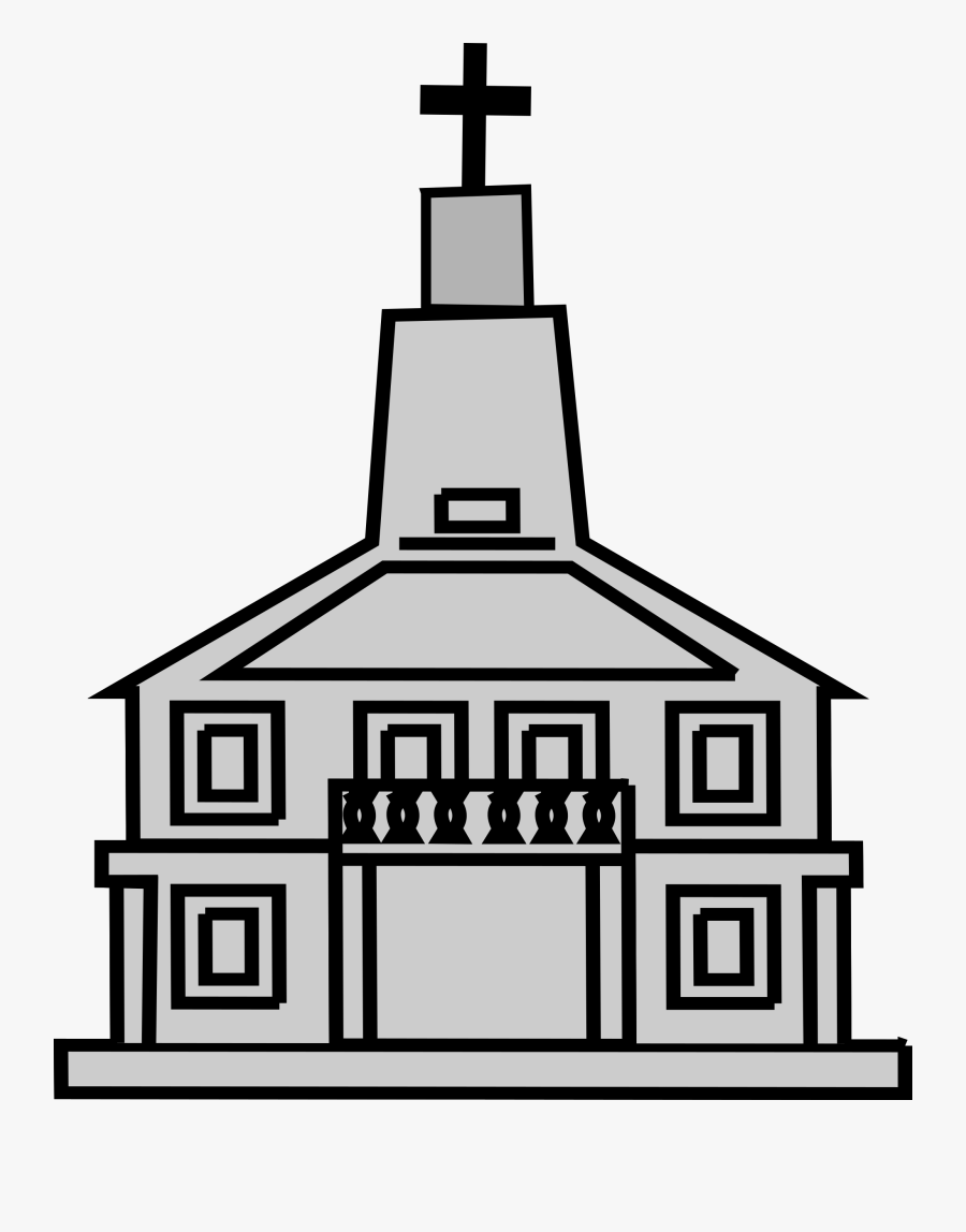 Clipart Png Church - Sketsa Gambar Tempat Ibadah, Transparent Clipart