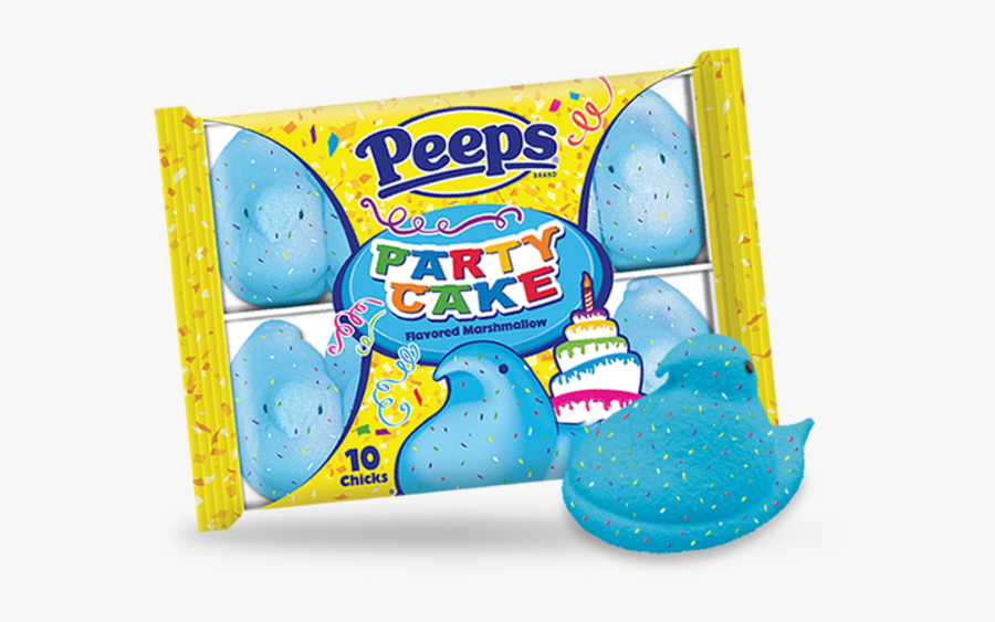 Party Cake Peeps - Peeps, Transparent Clipart