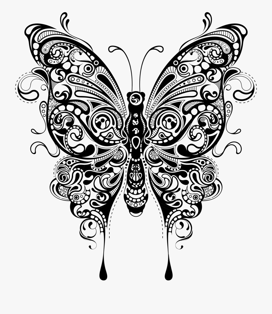 Art Symmetry Monochrome Photography Butterfly Mandala Svg Free Free Transparent Clipart Clipartkey