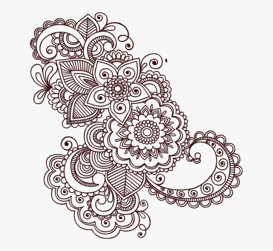 Transparent Henna Pattern Png - Transparent Mehndi Design Png, Transparent Clipart