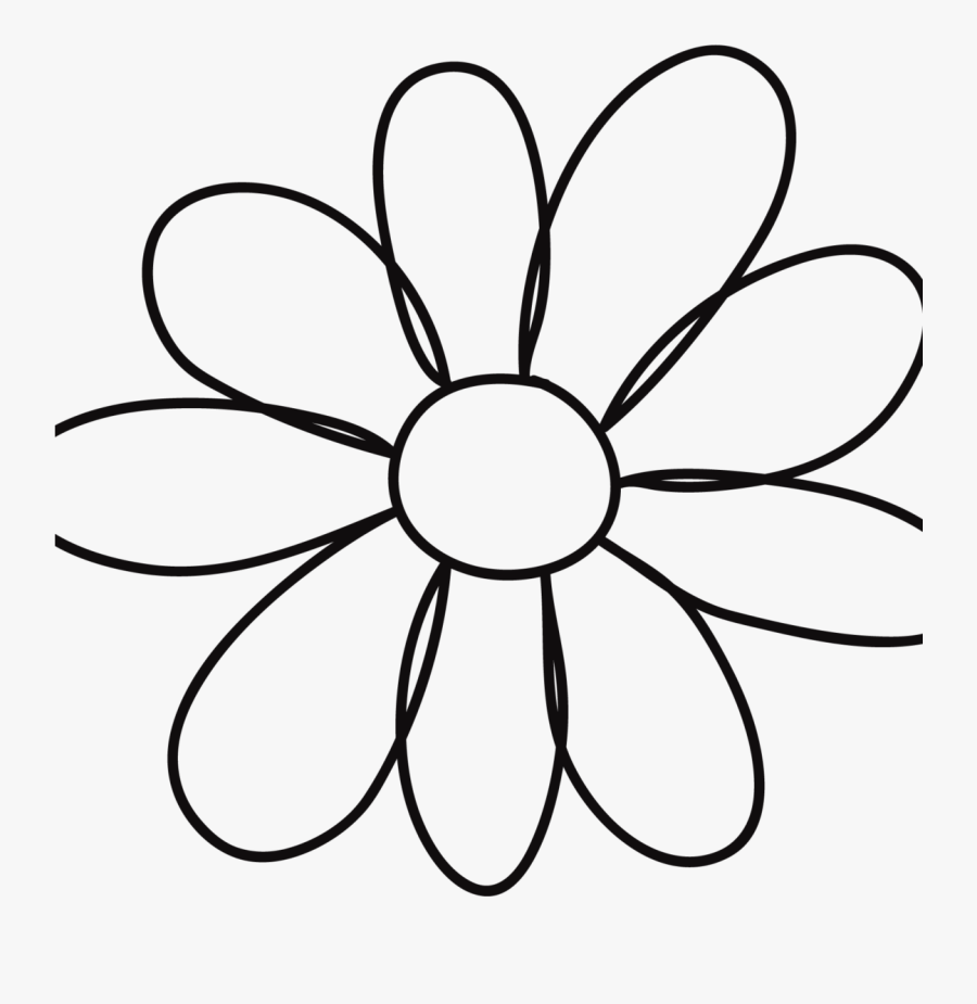 Petal Flower Template - Things To Draw When Your, Transparent Clipart