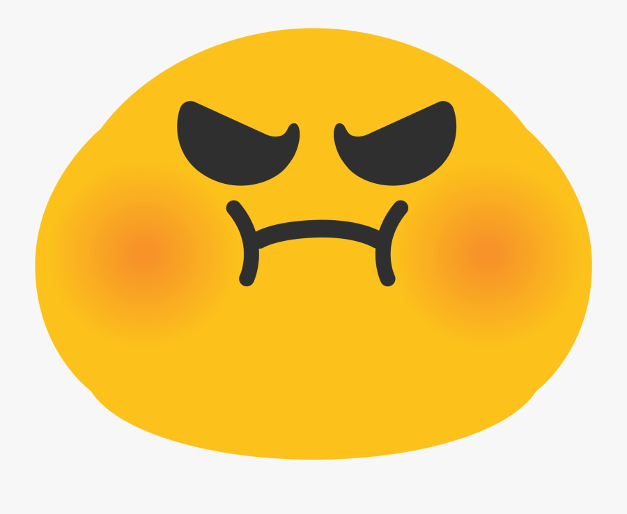 Just Look At How Dirty The Campus Is Right Now - Android Emoji Angry, Transparent Clipart