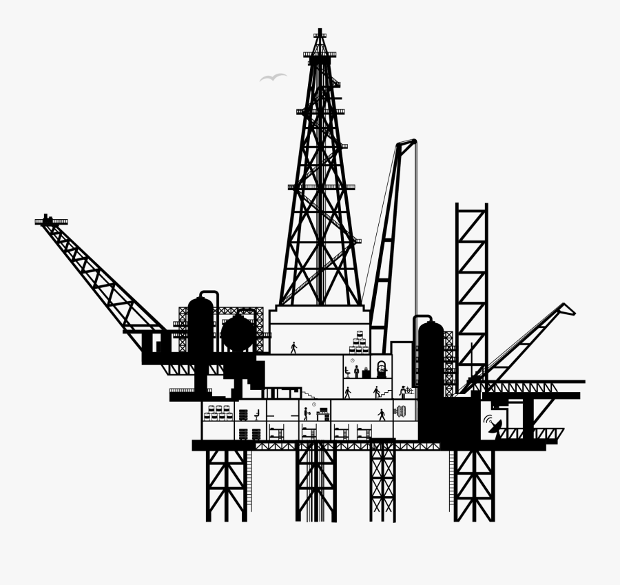 Jack Up Rig Clipart, Transparent Clipart