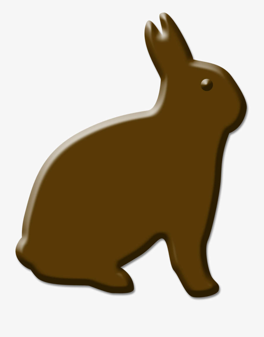 Chocolate Rabbit Clipart - Rabbit Silhouette Png, Transparent Clipart