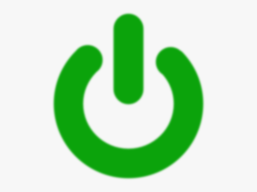 Power On Logo Green, Transparent Clipart