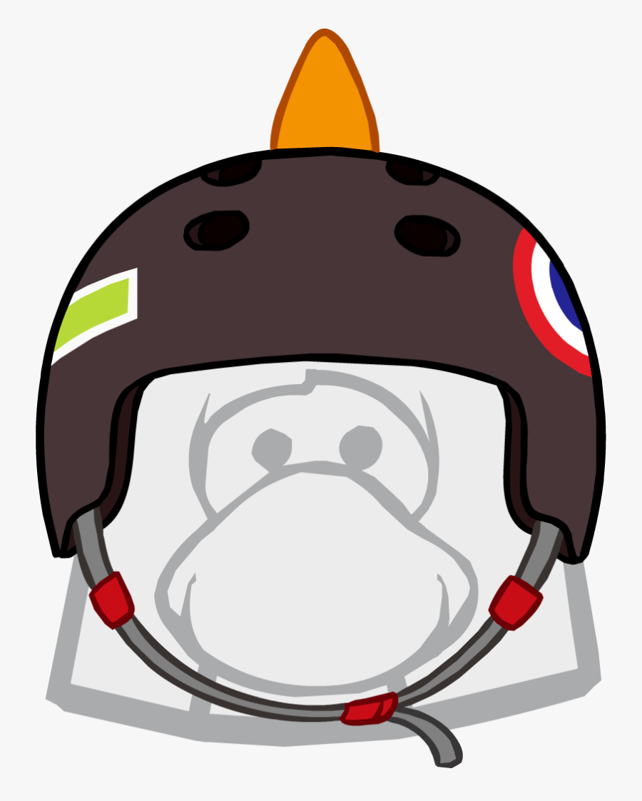 Spiked Skateboard Helmet - Club Penguin Elvis Hair, Transparent Clipart