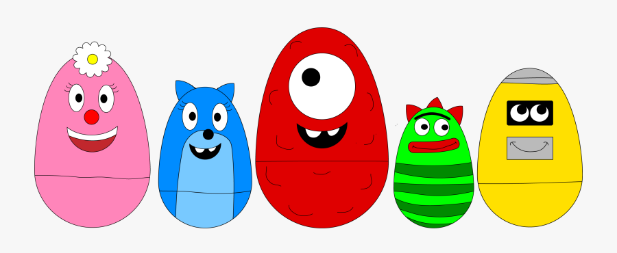 Yo Gabba Gabba Nesting Eggs By Blueelephant7 - Ppg Yo Gabba, Transparent Clipart