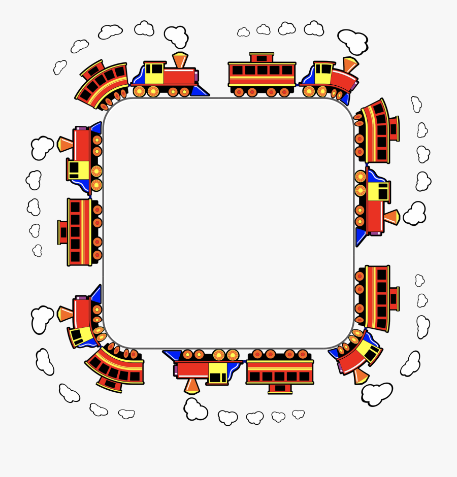 Train Frame 2 Clip Arts, Transparent Clipart