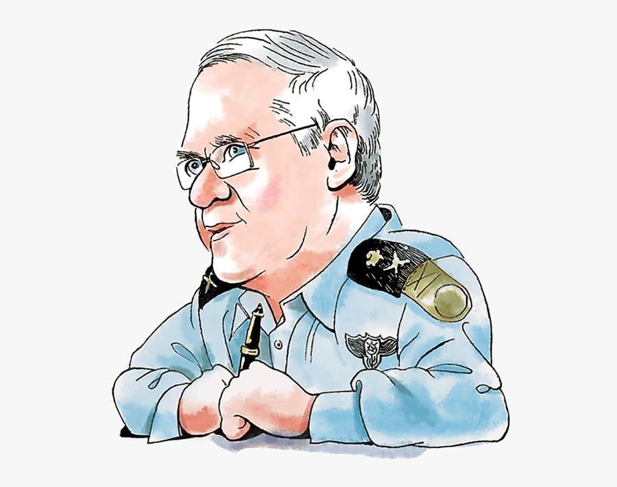 Amos Yadlin - Cartoon, Transparent Clipart