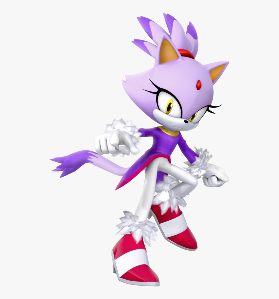 Blaze The Cat - Team Sonic Racing Blaze, Transparent Clipart