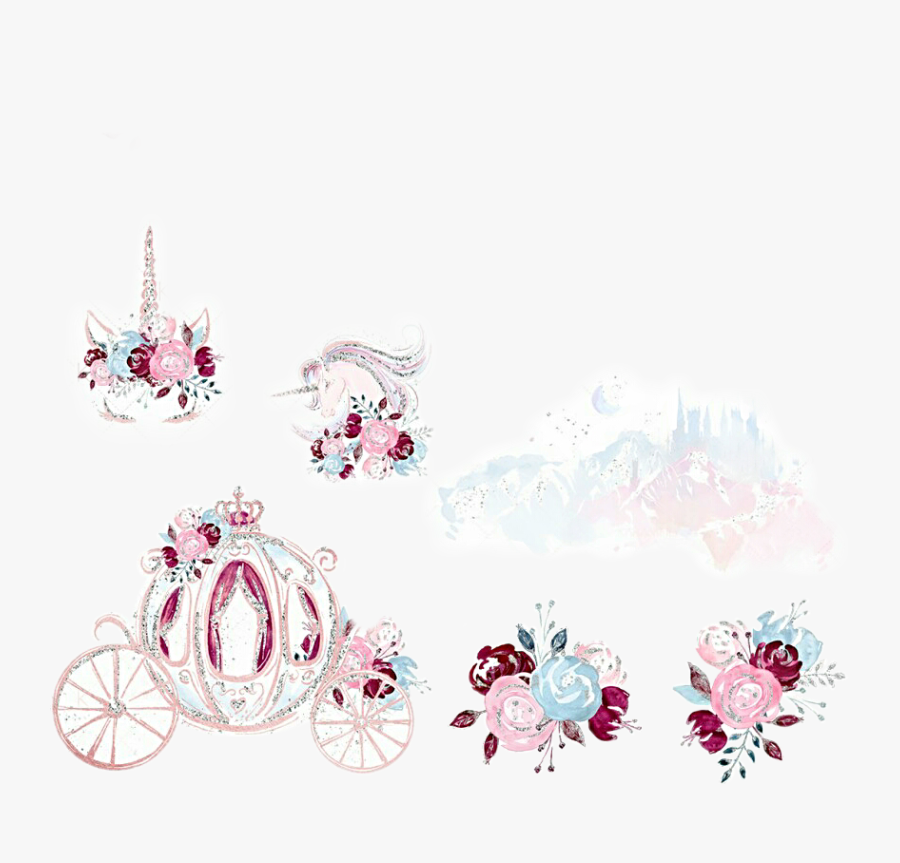 #watercolor #handpainted #fairytale #cinderella #carriage - Craft, Transparent Clipart