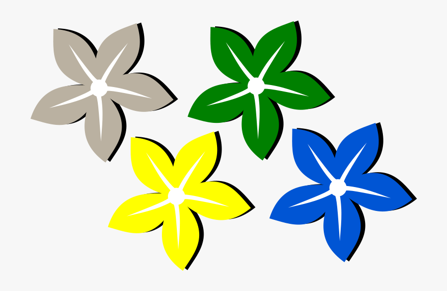 Flower Design Color Drawing, Transparent Clipart