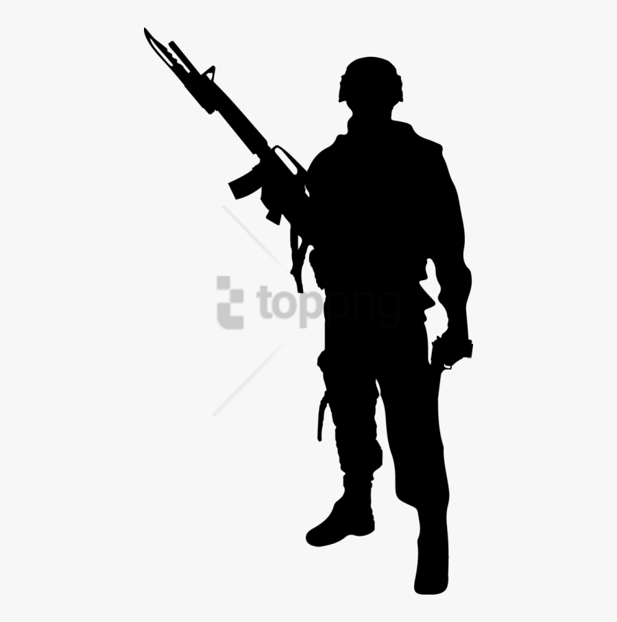 Transparent Jet Silhouette Png - Soldier Silhouette Png, Transparent Clipart