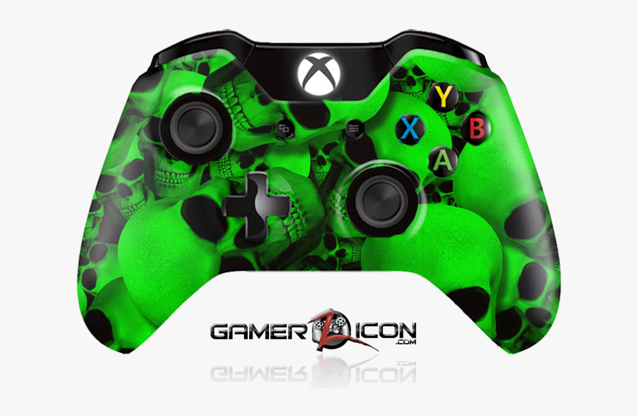 Xbox One Green Skull Controller - Xbox 1 Controllers Camo , Free ...