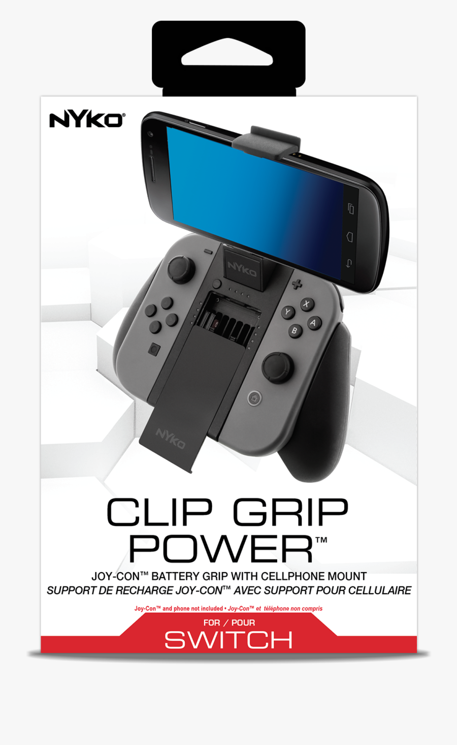 Banner Freeuse Library Clip Grip Phone - Phone Joy Con Grip, Transparent Clipart