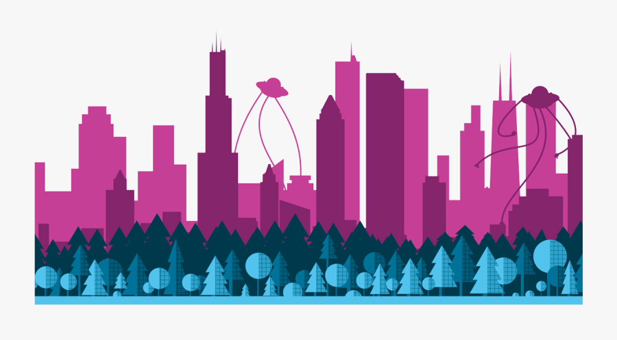 Skyline Transparent Chicago - Skyline, Transparent Clipart