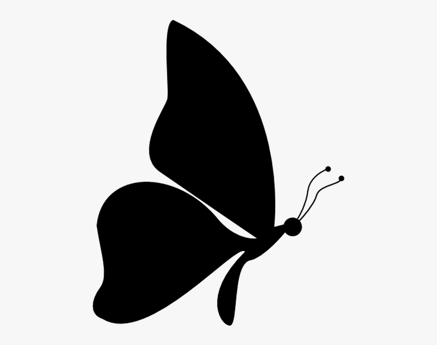 Clipart Resolution 1200*630 - Easy Side Butterfly Drawing, Transparent Clipart
