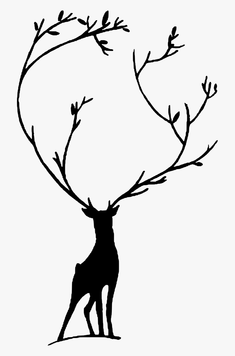 Silhouette Deer Animal Free Picture - Silhueta Png, Transparent Clipart