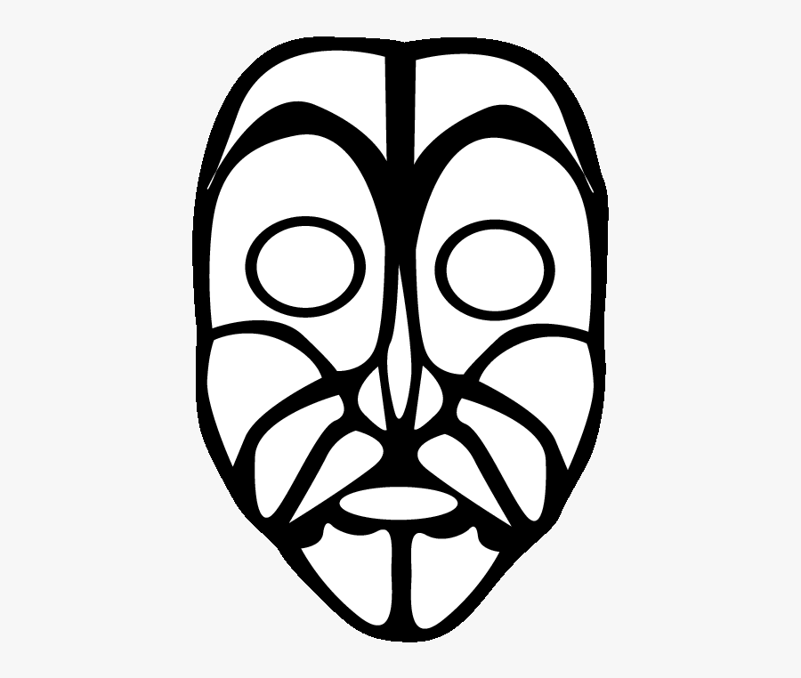 Eps 2 Mask Printable Coloring In Pages For Kids - African Mask Coloring Pages, Transparent Clipart