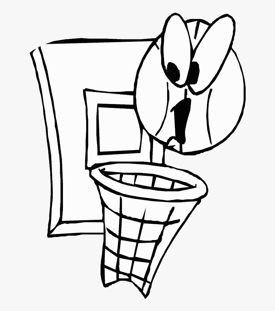 Basketball 4 Sports Coloring Pages - History Of Basketball, Transparent Clipart