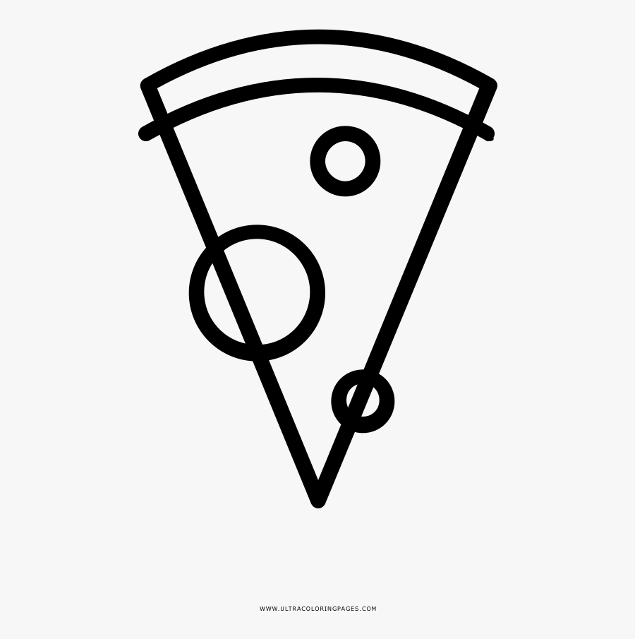 Pizza Slice Coloring Page Ultra Pages Cheese Colouring - White Pizza Clipart Free, Transparent Clipart