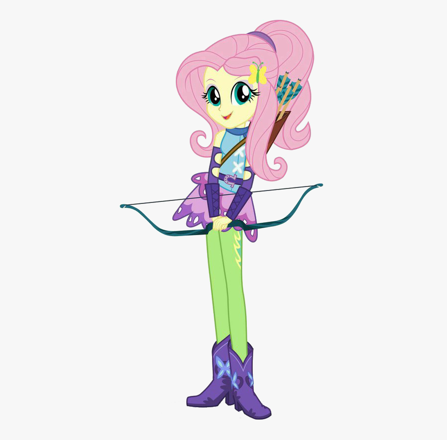 Alternate Hairstyle, Archery, Arrow, Arrows, Boots, - Mlp Eg Friendship Games Fluttershy, Transparent Clipart