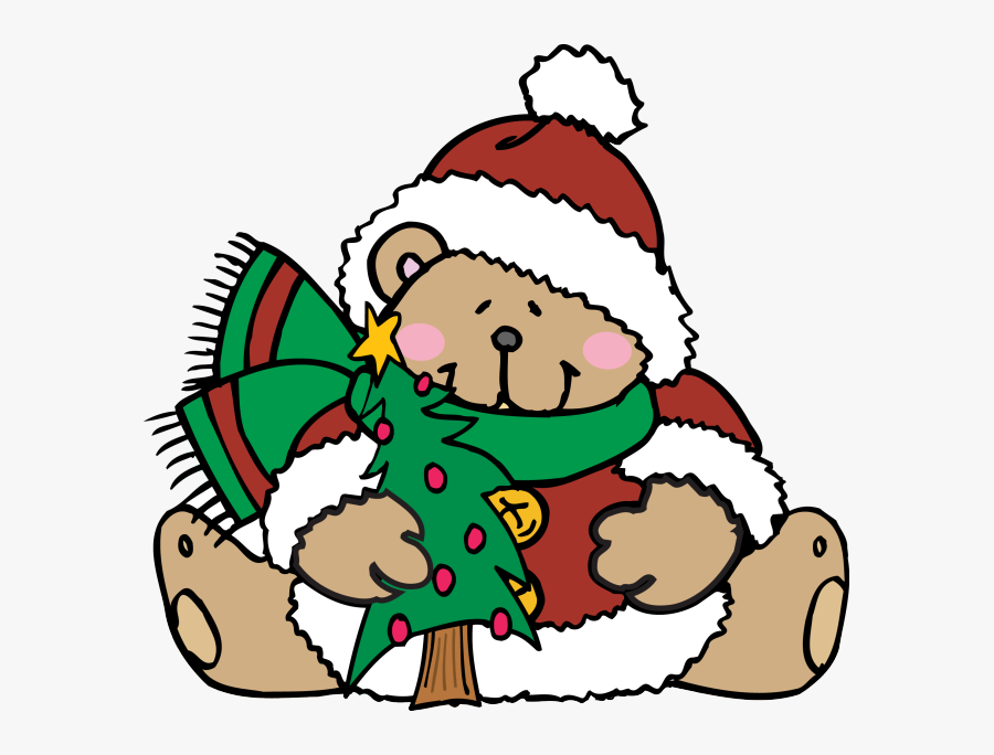 Christmas Teddy Bear Clipart, Transparent Clipart