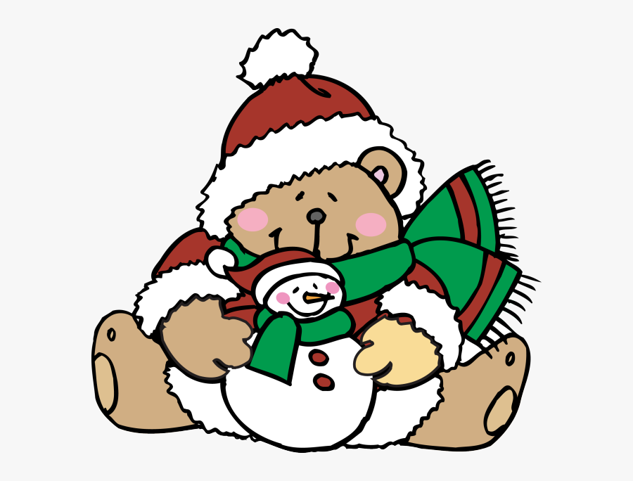 Transparent Cute Teddy Bear Clipart - Free Christmas Teddy Bear Clipart, Transparent Clipart