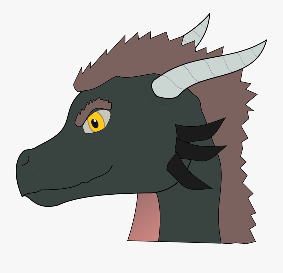 Zephyr Dragon Portrait, Gift Art - Dragon Side Face, Transparent Clipart