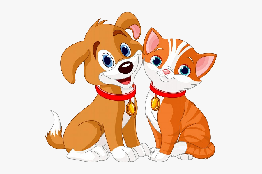 Cat And Dog Clip Art Cartoon Picture Images - Cat And Dog Clip Art, Transparent Clipart