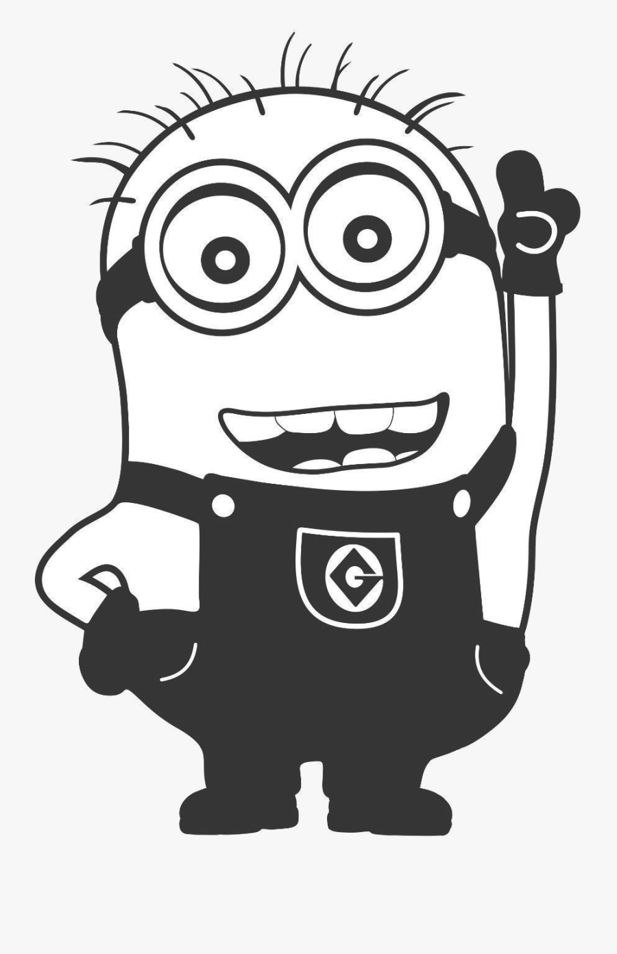 Minion Clipart Transparent Png - Minions Decal, Transparent Clipart