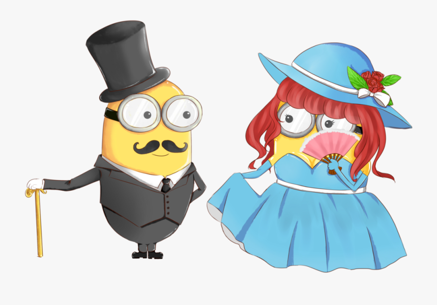 Pride Drawing Minion Huge Freebie Download For Powerpoint - Lady And Gentleman Png, Transparent Clipart