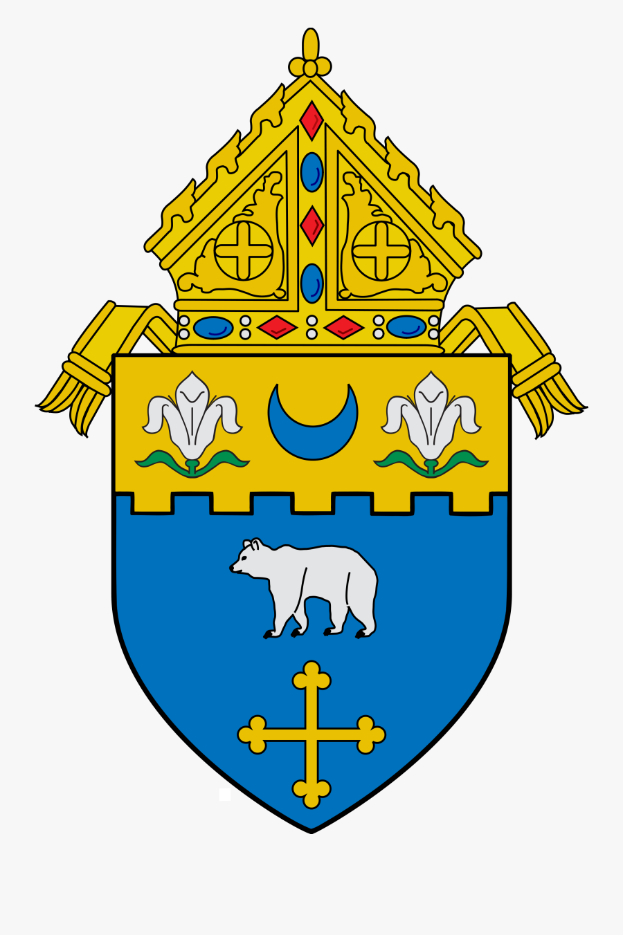 Diocese Of Madison Coat Of Arms, Transparent Clipart