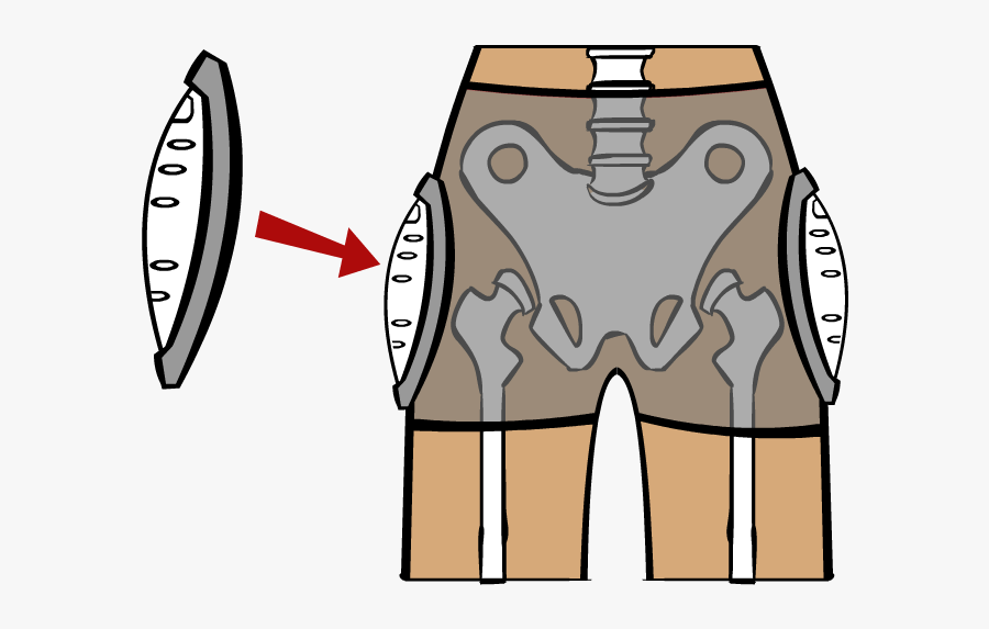 Hip Protector - Cartoon, Transparent Clipart