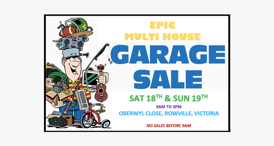 Super Gigantic Garage Sale, Transparent Clipart