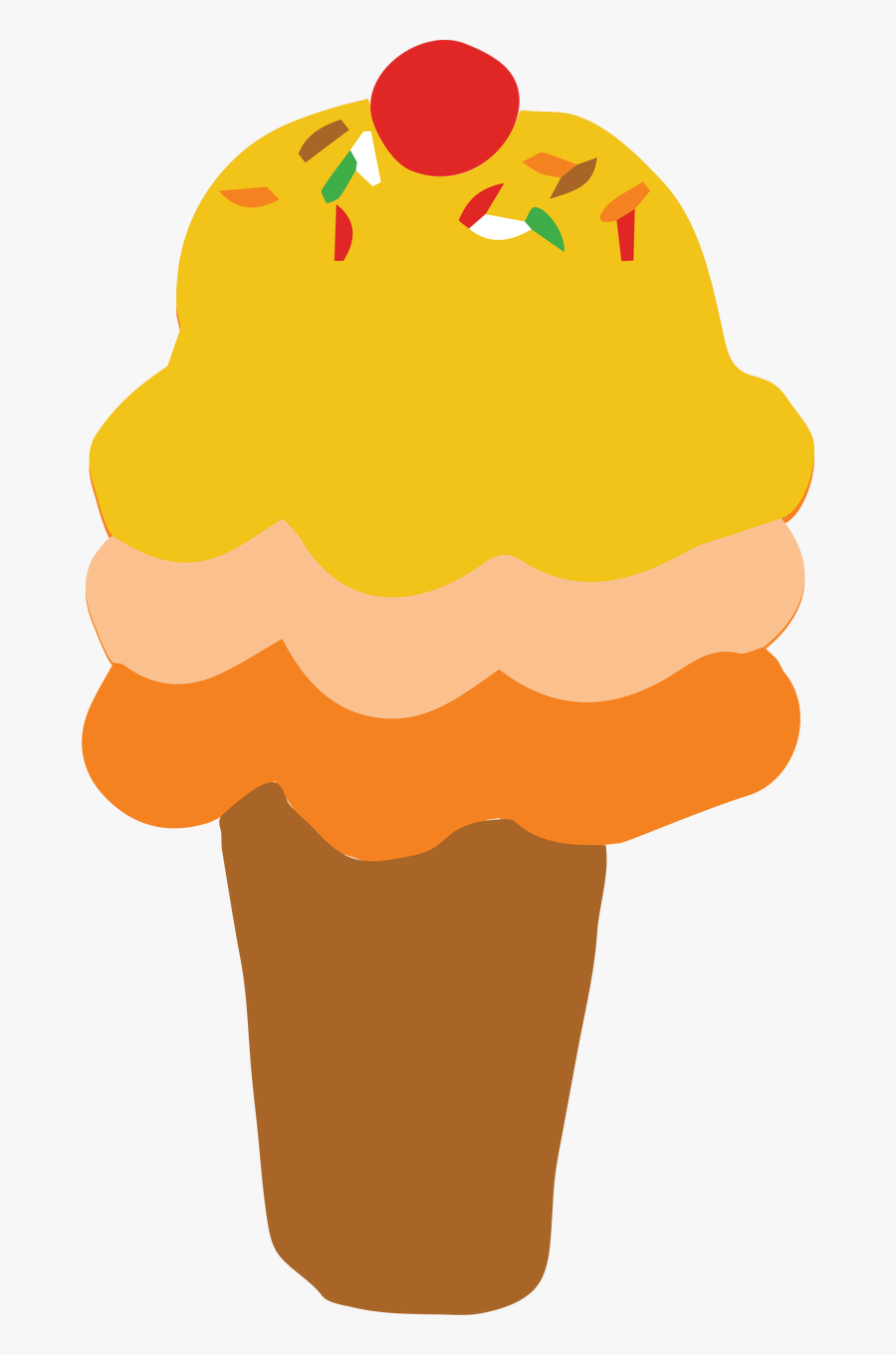 Ice Cream Cone Svg Cut File, Transparent Clipart