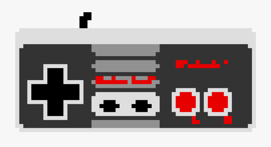 Nes Controller Pixel Art , Png Download - 8 Bit Nes Controller Transparent, Transparent Clipart