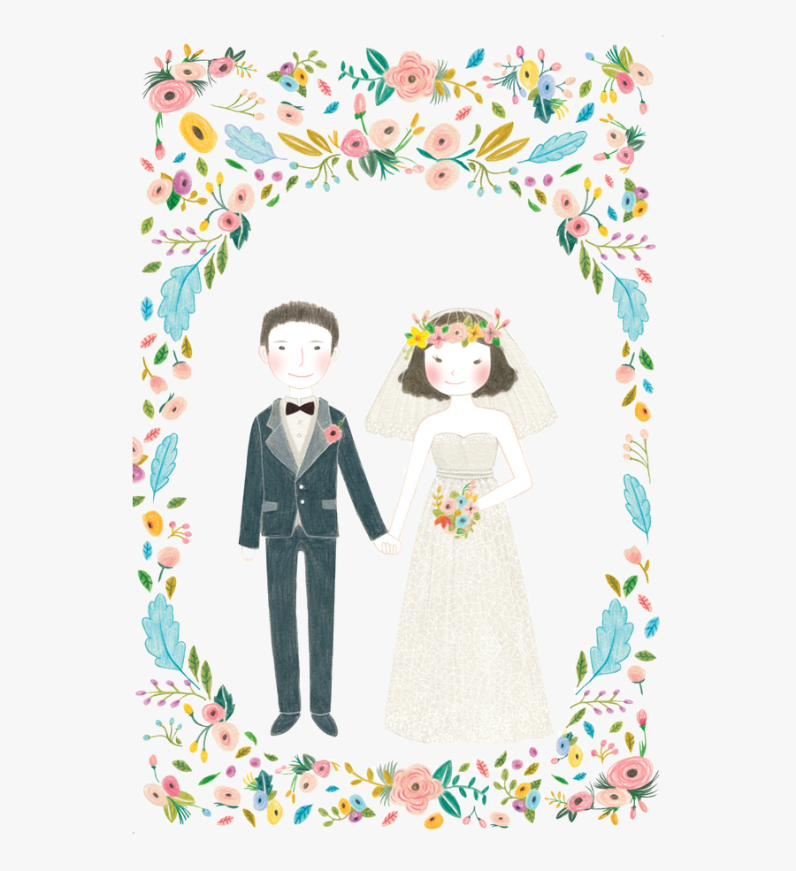 Wedding Couple Watercolor Png, Transparent Clipart