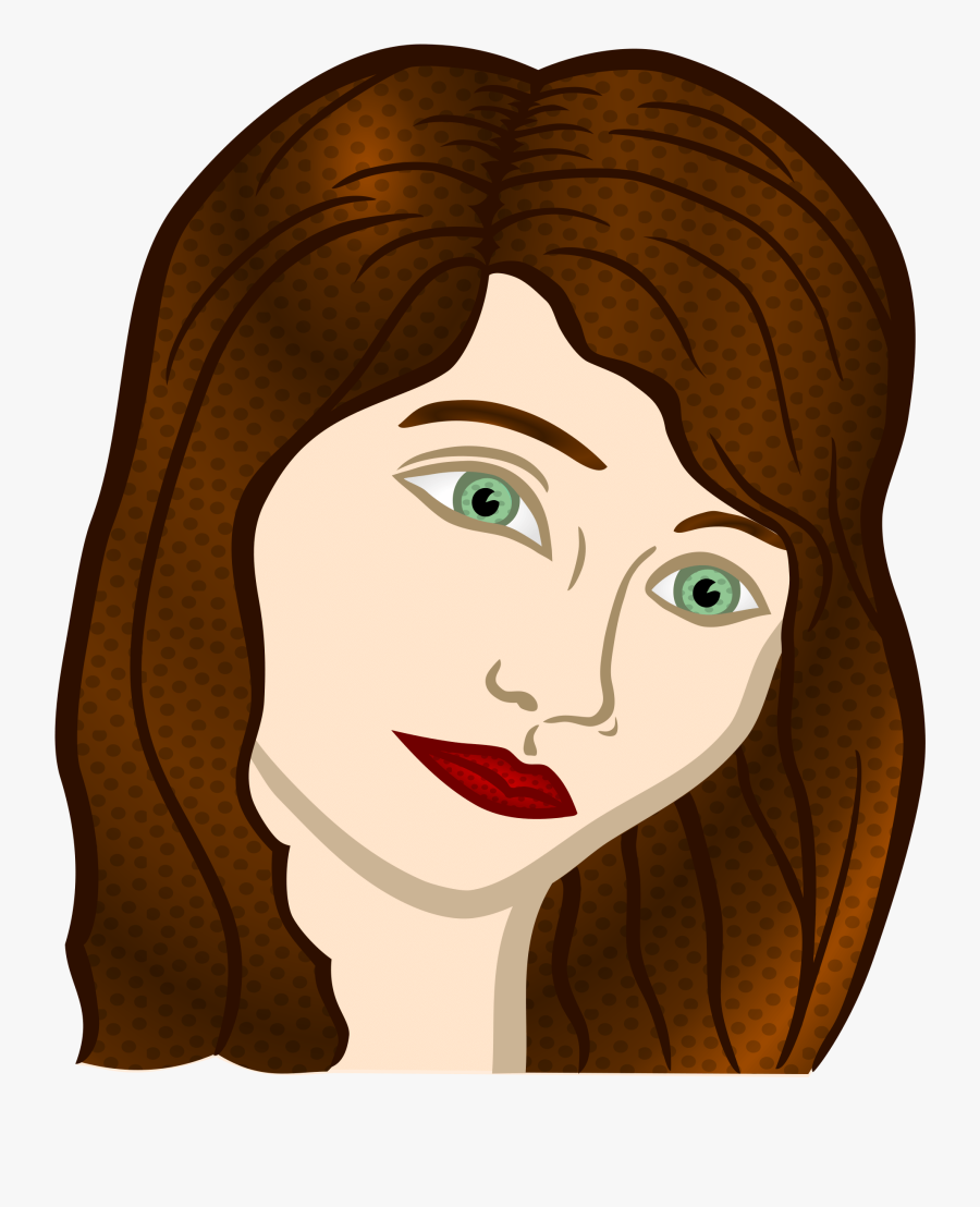 Clipart - Clipart Womans Face, Transparent Clipart