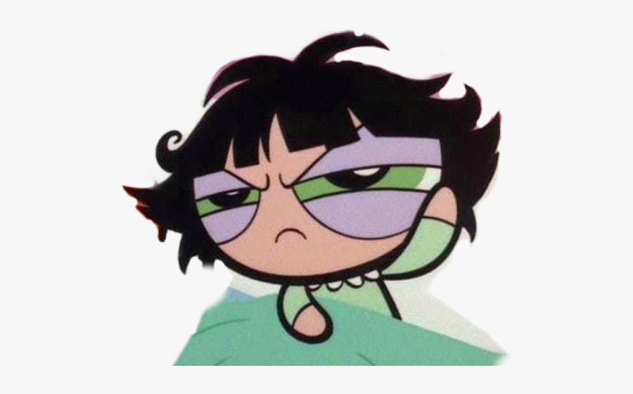 Powerpuffgirls Tired Lazy Girl Mad Freetoedit - Depressed Powerpuff Girls Sad, Transparent Clipart