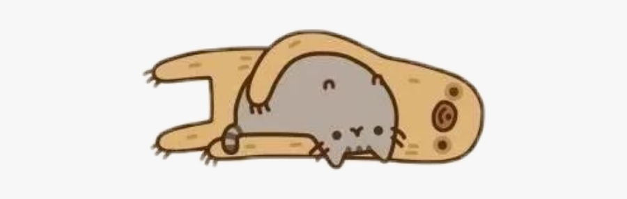 Freetoedit Sloths Pusheen Cute Scsloths - Sloth And Pusheen Gif, Transparent Clipart