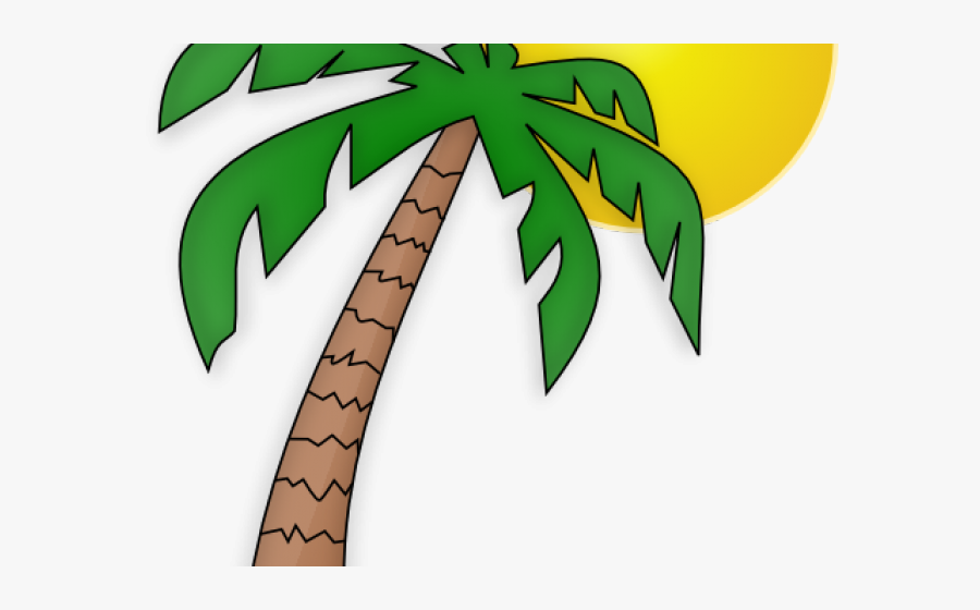 Sunshine Clipart Palm Tree - Palm Tree Clipart Png, Transparent Clipart