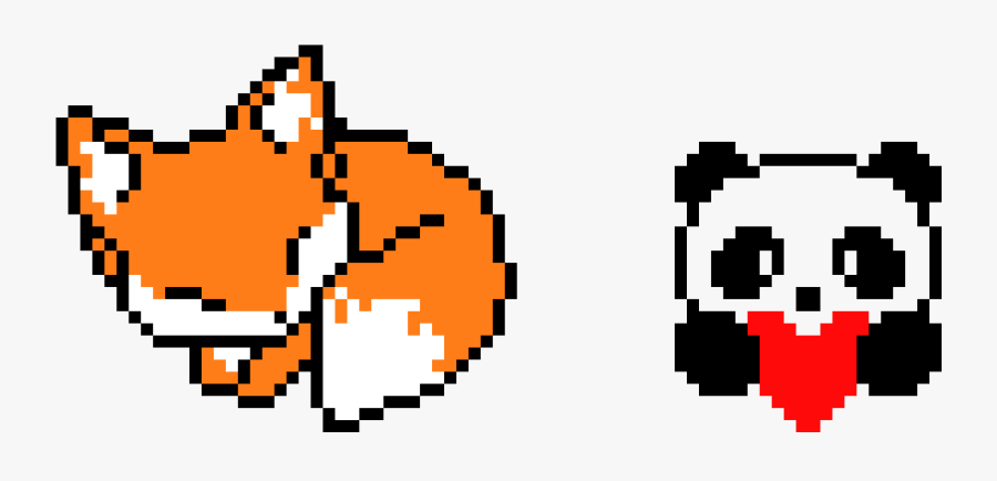 Transparent Work In Progress Png - Kawaii Fox Pixel Art, Transparent Clipart